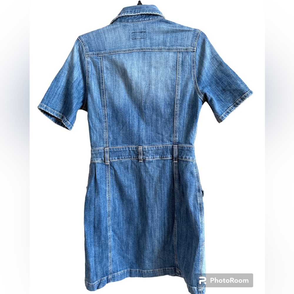 Current/Elliott Blue Denim Mini Dress - Picture 2 of 3